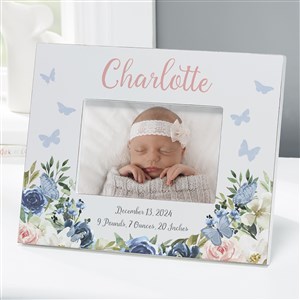 Butterfly Kisses Baby Girl Personalized 4x6 Tabletop Frame - Horizontal - 36909-TH