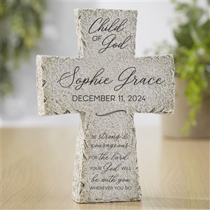 Christening Personalized Resin Tabletop Cross - 37600