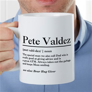 The Meaning of Him Personalized 30 oz. Oversized Coffee Mug - 37629