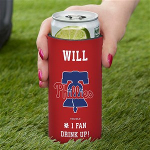 MLB Philadelphia Phillies Personalized Slim Can Holder - 37861