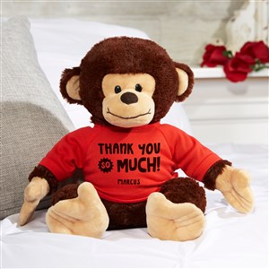 Many Thanks Personalized Plush Monkey- Red - 38058-R