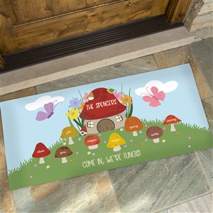 Mushroom Family Personalized Character Doormat- 24x48 - 38158-O