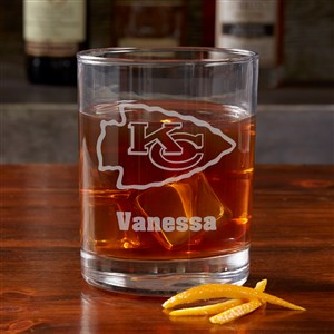 NFL Kansas City Chiefs Engraved Old Fashioned Whiskey Glass - 38322