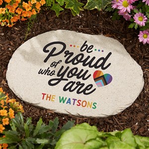 Love Yourself Personalized Round Garden Stone - 7.5quot; x 12quot; - 38837-L