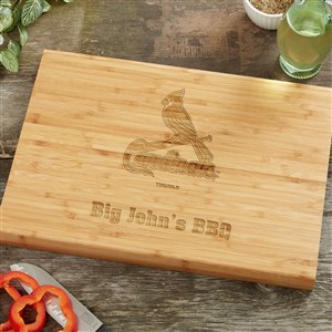 MLB  St. Louis Cardinals Personalized Bamboo Cutting Board- 10x14 - 39063