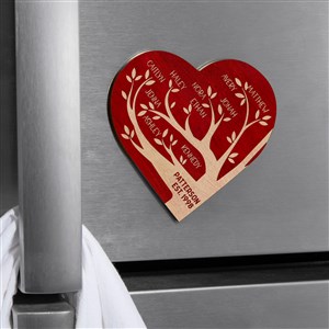 Family Tree Personalized Wood Magnet- Red Maple - 39253-R