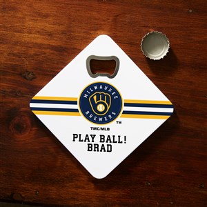 MLB Milwaukee Brewers Personalized Bottle Opener Coaster - 39413