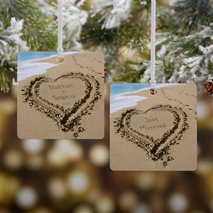 Our Paradise Island Personalized Ornament- 2.75quot; Metal - 2 Sided - 39661-2M
