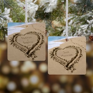 Our Paradise Island Personalized Ornament- 2.75 Metal - 2 Sided - 39661-2M