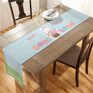 Easter Bunny Love Personalized Table Runner- 16 x 96 - 39836-M