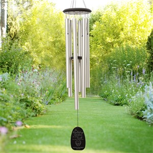 On Angels Wings Personalized Memorial Premium Wind Chimes - 40111