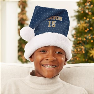 Sports Jersey Personalized Santa Hat - Youth - 44145-Y