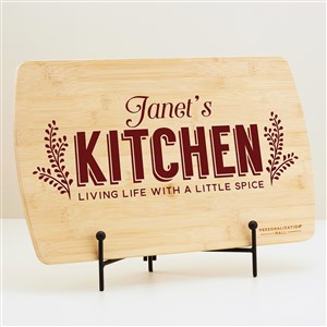 Her Kitchen Personalized Wood Cutting Board - 44628