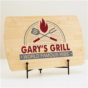 The Grill Personalized Wood Cutting Board - 44635