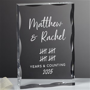 Anniversary Tally Personalized Acrylic Keepsake - 44746