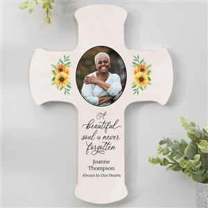 Beautiful Soul Personalized Memorial Photo Cross- 8x12 - 44788