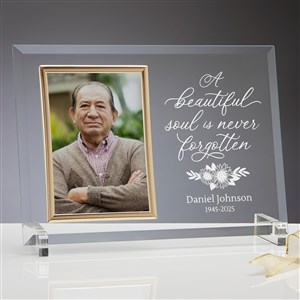 Beautiful Soul Engraved Glass Memorial Frame - 44790