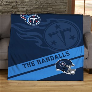NFL Corner Logo Tennessee Titans Personalized 50x60 Plush Fleece Blanket - 45556-F