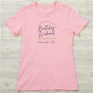 Girls Trip Personalized Next Level™ Ladies Fitted Tee - 45624-NL