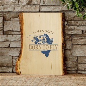 Fly Fishing Basswood Plank Sign - Vertical - 46682-V