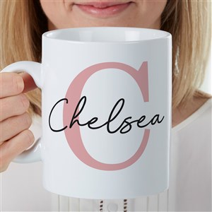 Simple Signature Personalized 30 oz. Oversized Coffee Mug - 48075