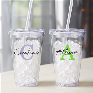 Simple Signature Personalized 17 oz. Acrylic Insulated Tumbler - 48081