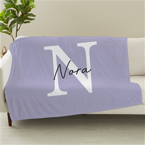 Simple Signature Personalized 50x60 Plush Fleece Blanket - 48082-F