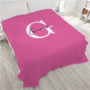 Simple Signature Personalized 60x80 Sherpa Blanket - 48082-SL