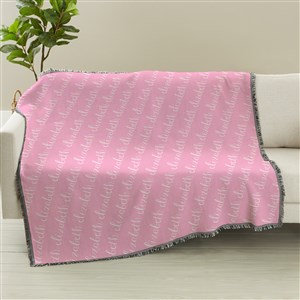 Playful Name Personalized 56X60 Woven Throw Blanket - 48132-A