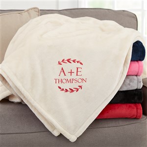 Their Initials Personalized 60x80 Beige Fleece Blanket - 48465-LI