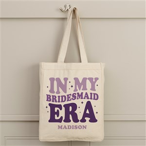 In My Bridal Party Era Personalized Canvas Tote Bag- 14 x 10 - 48658-S