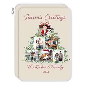 Holiday Moments Personalized Flat Christmas Card - 48670-S