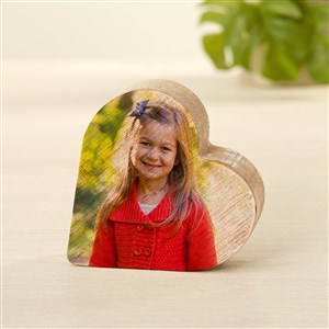 Personalized Photo Wooden Heart - Small - 49432-S