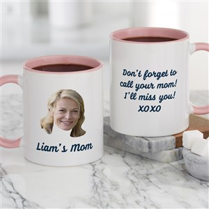 Photo Face For Him Personalized Coffee Mug 11 oz.- Pink - 49507-P