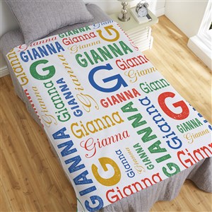 Trendy Repeating Name Personalized 50x60 Sweatshirt Blanket - 50128-SW