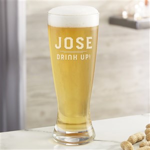 Classic Man Engraved 20oz. Pilsner Glass - 50271-P