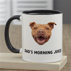 Pet Photo Face Cutout Personalized Coffee Mug 11 oz.- Black - 50283-B