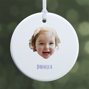 Photo Face Cutout Ornament- 2.85 Glossy - 1 Sided - 50290-1S