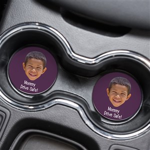 Photo Face Cutout Personalized Car Coaster Set of 2 - 50297