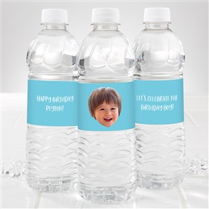 Photo Face Cutout Personalized Water Bottle Labels-1 Photo - 50307