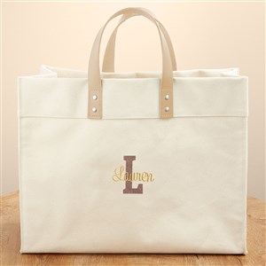 Playful Name Embroidered Tote Bag - 50448