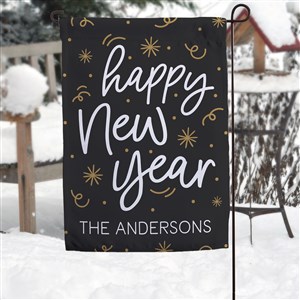 Cheers to the New Year Personalized Garden Flag - 50479