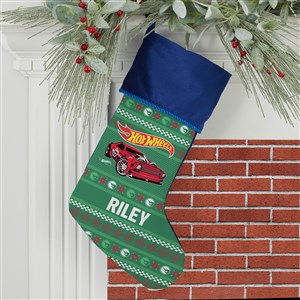 Hot Wheels™ Holiday Personalized Blue Stocking - 50517-BL