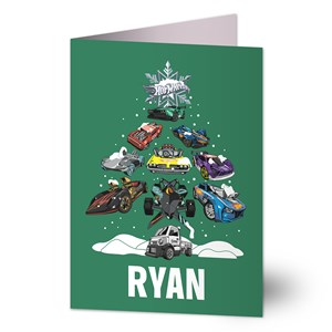 Hot Wheels™ Personalized Holiday Greeting Card - 50518