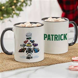 Hot Wheels™ Holiday Personalized Ceramic Mug 11oz.- Black - 50519-B