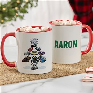 Hot Wheels™ Holiday Personalized Ceramic Mug 11 oz.- Red - 50519-R