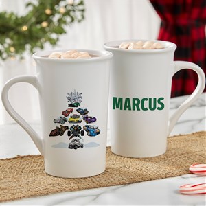 Hot Wheels™ Holiday Personalized Latte Mug 16 oz.- White - 50519-U