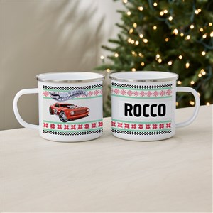 Hot Wheels™ Holiday Personalized Kids Enamel Mug-Large - 50520-L