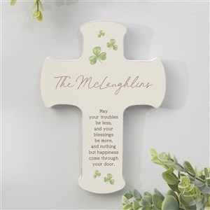 Irish Door Blessing Personalized Cross- 5x7 - 50665-S