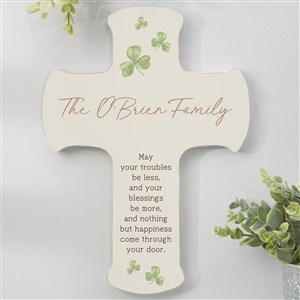 Irish Door Blessing Personalized Cross- 8x12 - 50665